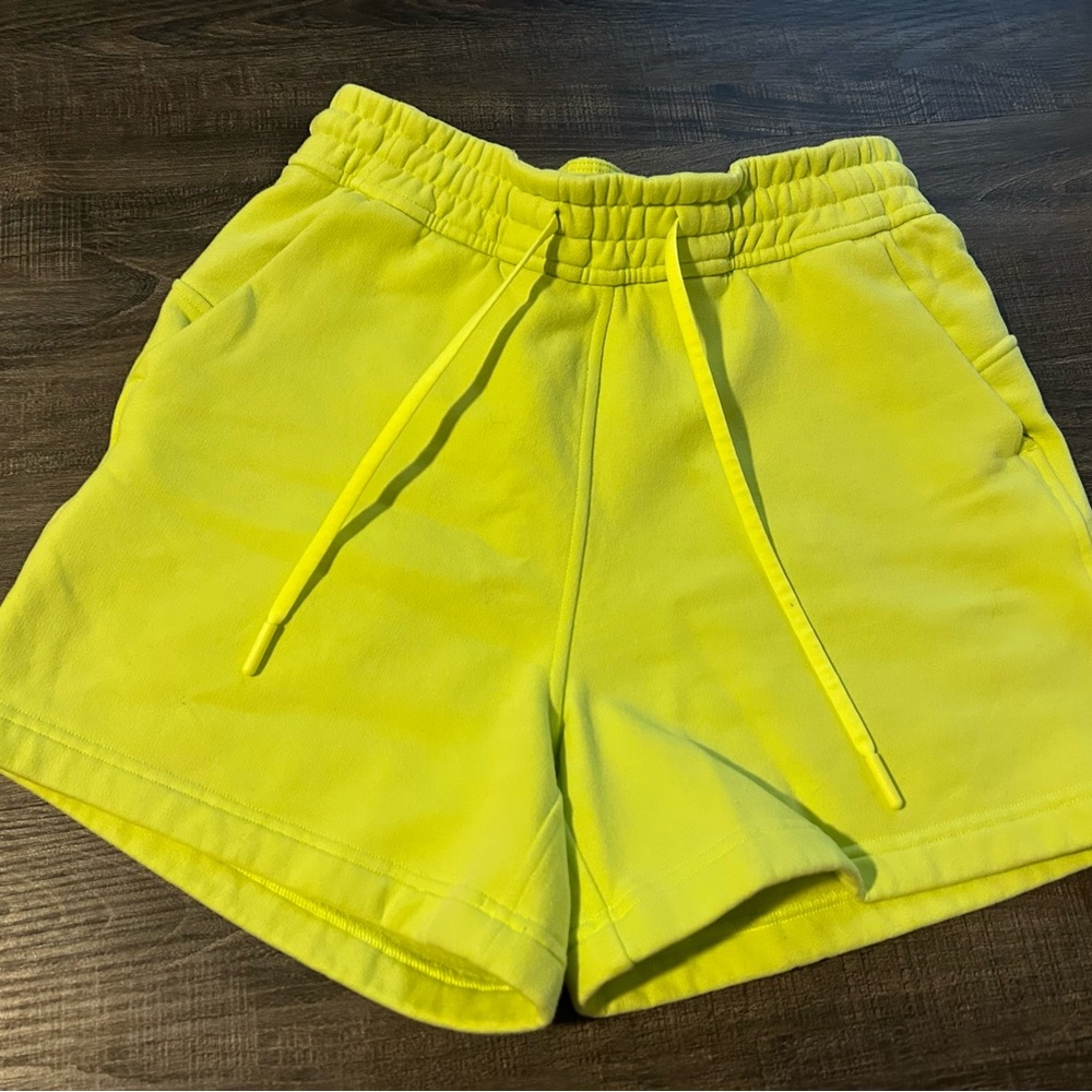 Lululemon Athletica Neon Yellow Athletic Shorts